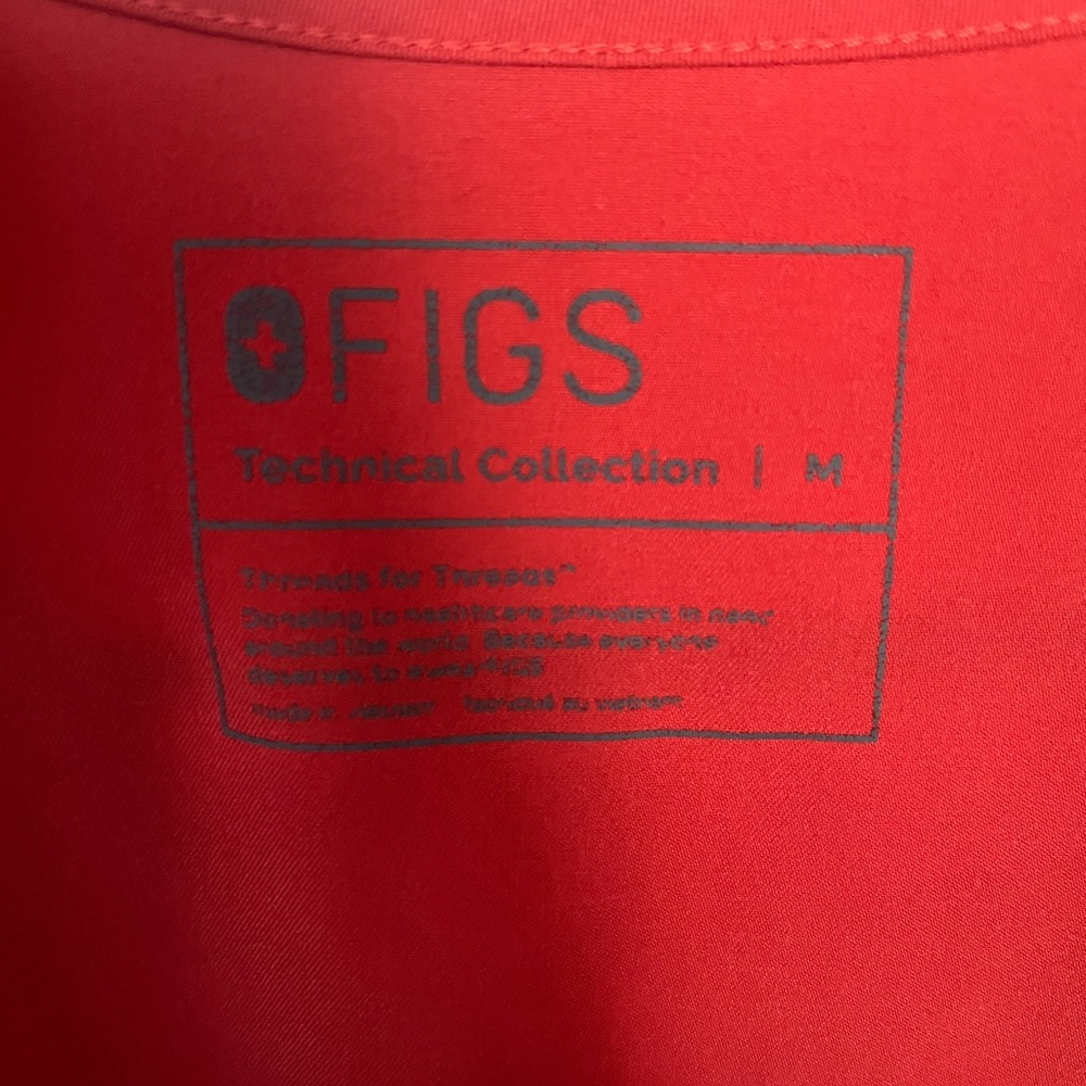 Figs Vibrant Red Apparel